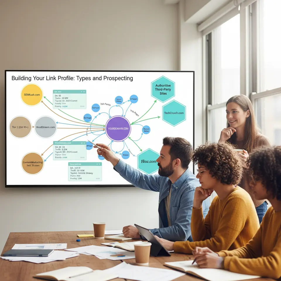 technical SEO optimization process showing site speed improvement, mobile responsiveness, and structured data implementation