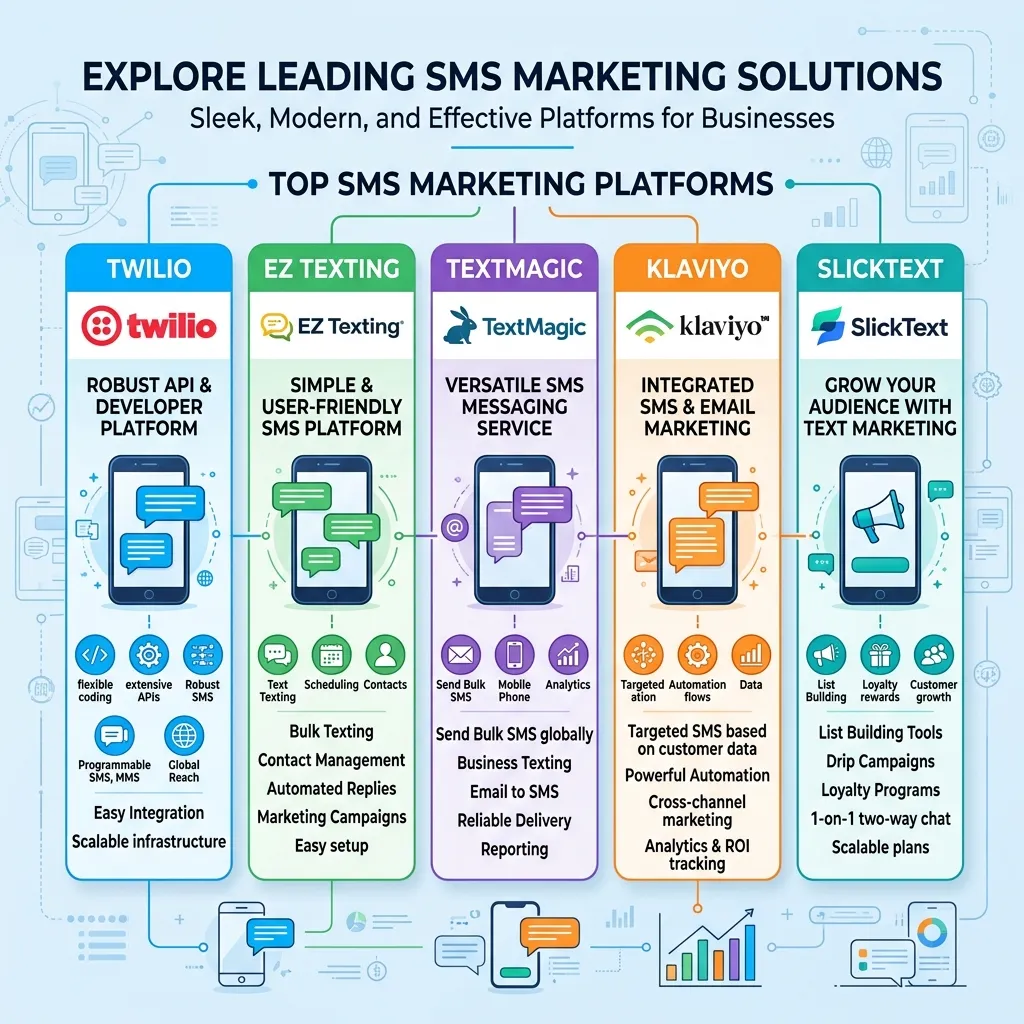 What are the top SMS marketing platforms