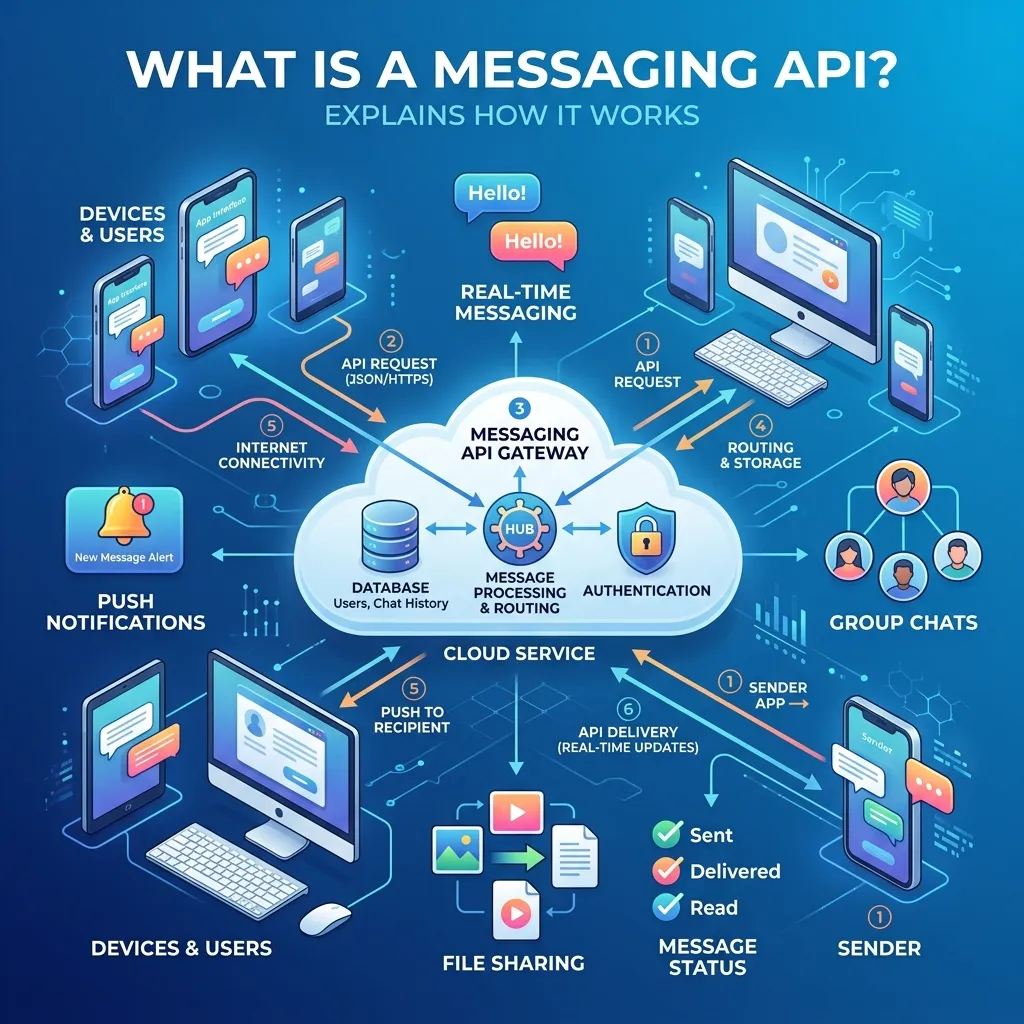 What is a messaging API and how does it work