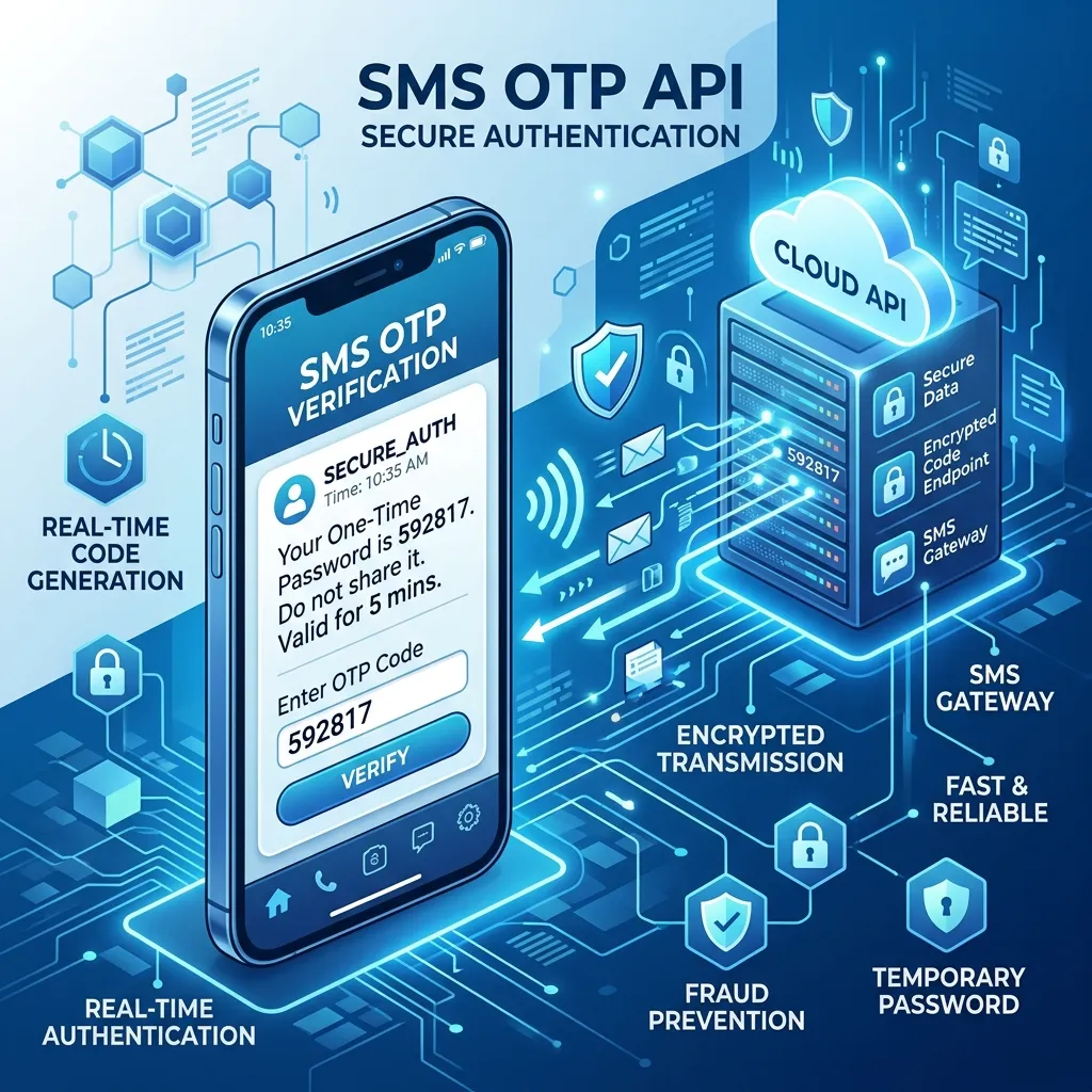 What is an SMS OTP API and how does it work