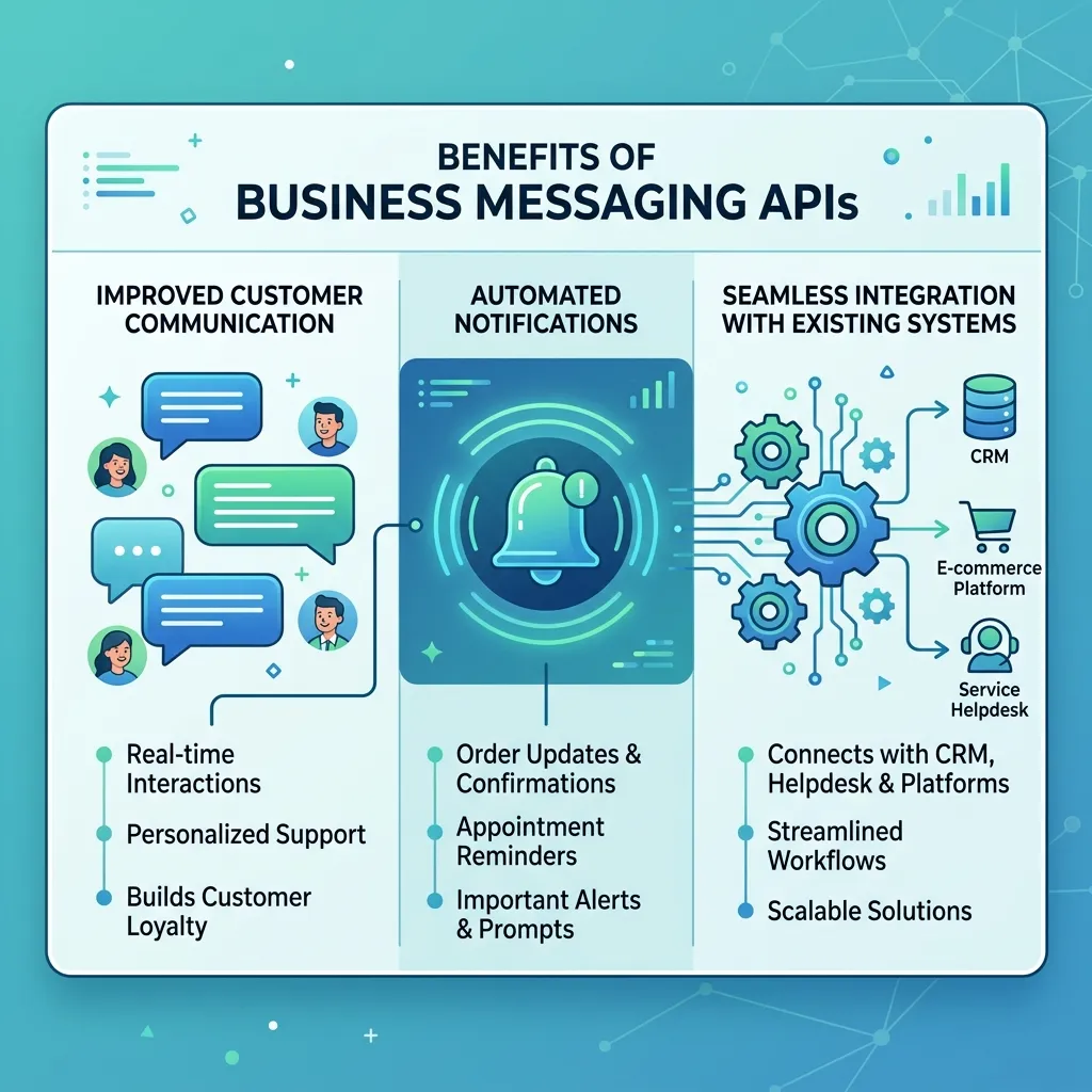 Why do businesses use messaging APIs